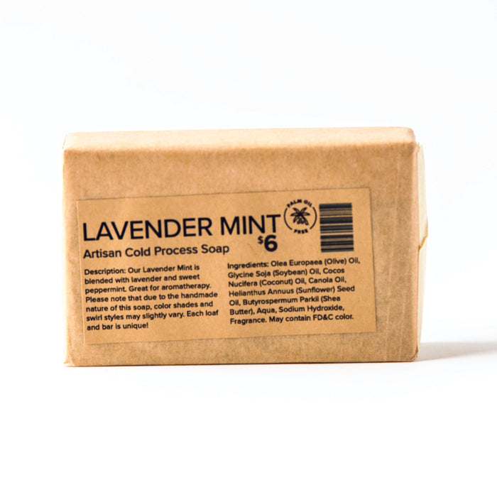 Lavender Mint - Cold Process Palm Free Soap