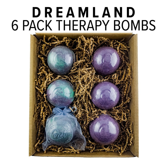 Dreamland Therapy Bomb 6-Pack (Bath Bombs for Amazing Night’s Rest)