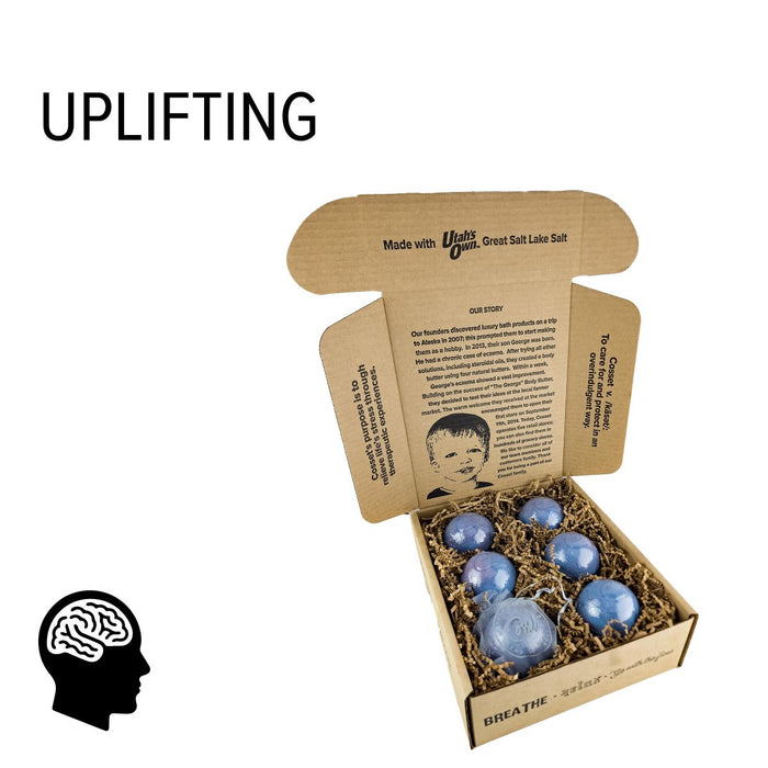Moody Blues Therapy Bomb 6-Pack (Mood Ring Milk Bath Bombs)
