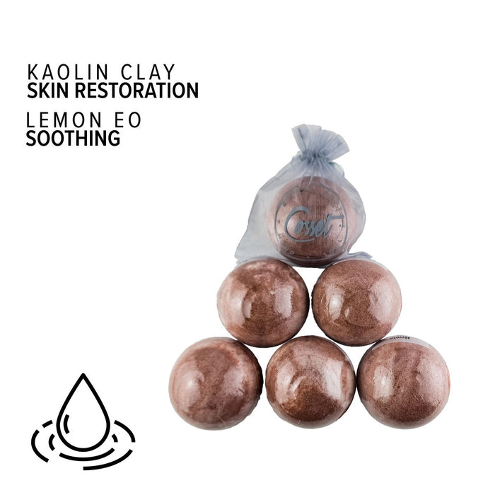 Rosie Therapy Bomb 6-Pack (Skin Restoration Milk Bath Bombs)