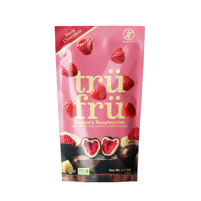 Trü Frü - Dark & White Chocolate Raspberries (2.1oz)